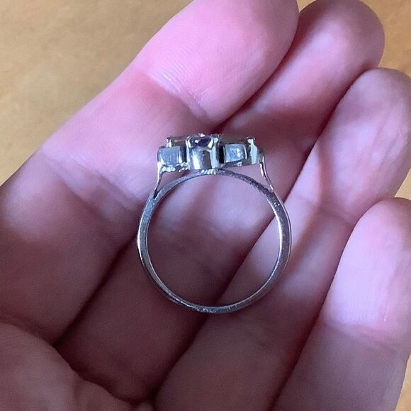 𝅺STERLING SILVER 925 CITRINE/RUBY/TANZANITE WOMAN RING SIZE US 8.5​ - Picture 6 of 10